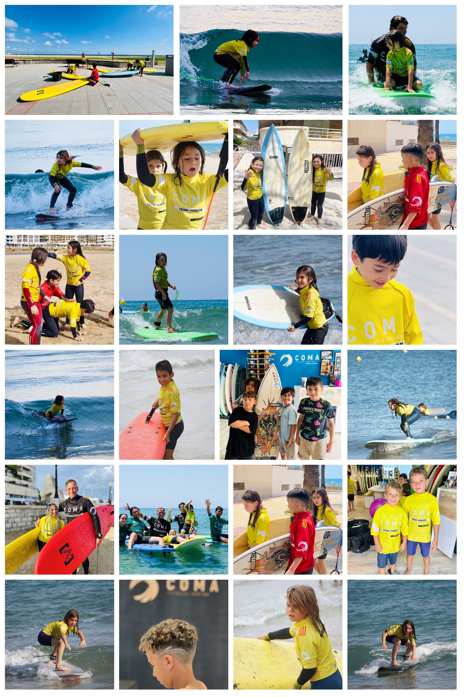 Galería de peques en Coma Technical Surfing
